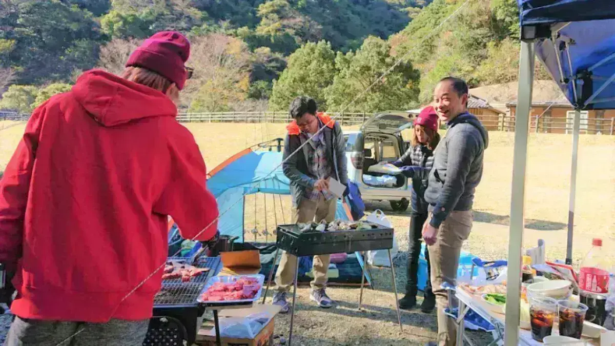 自由参加のBBQ大会あり♪家族連れで参加OK♪