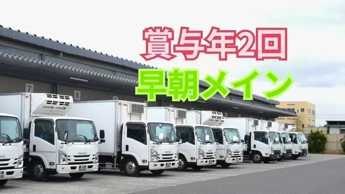 準中型免許 (8t限定 旧普通免許) があれば未経験でも応募OK